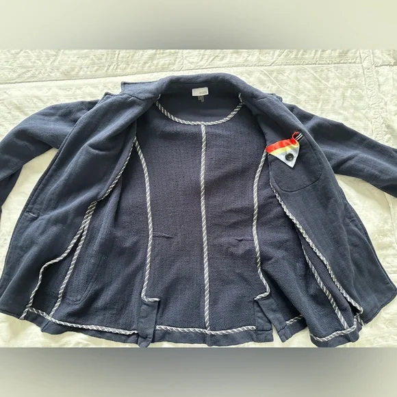 Ecru Style Women's Navy Blazer Jacket - Picture 4 of 7